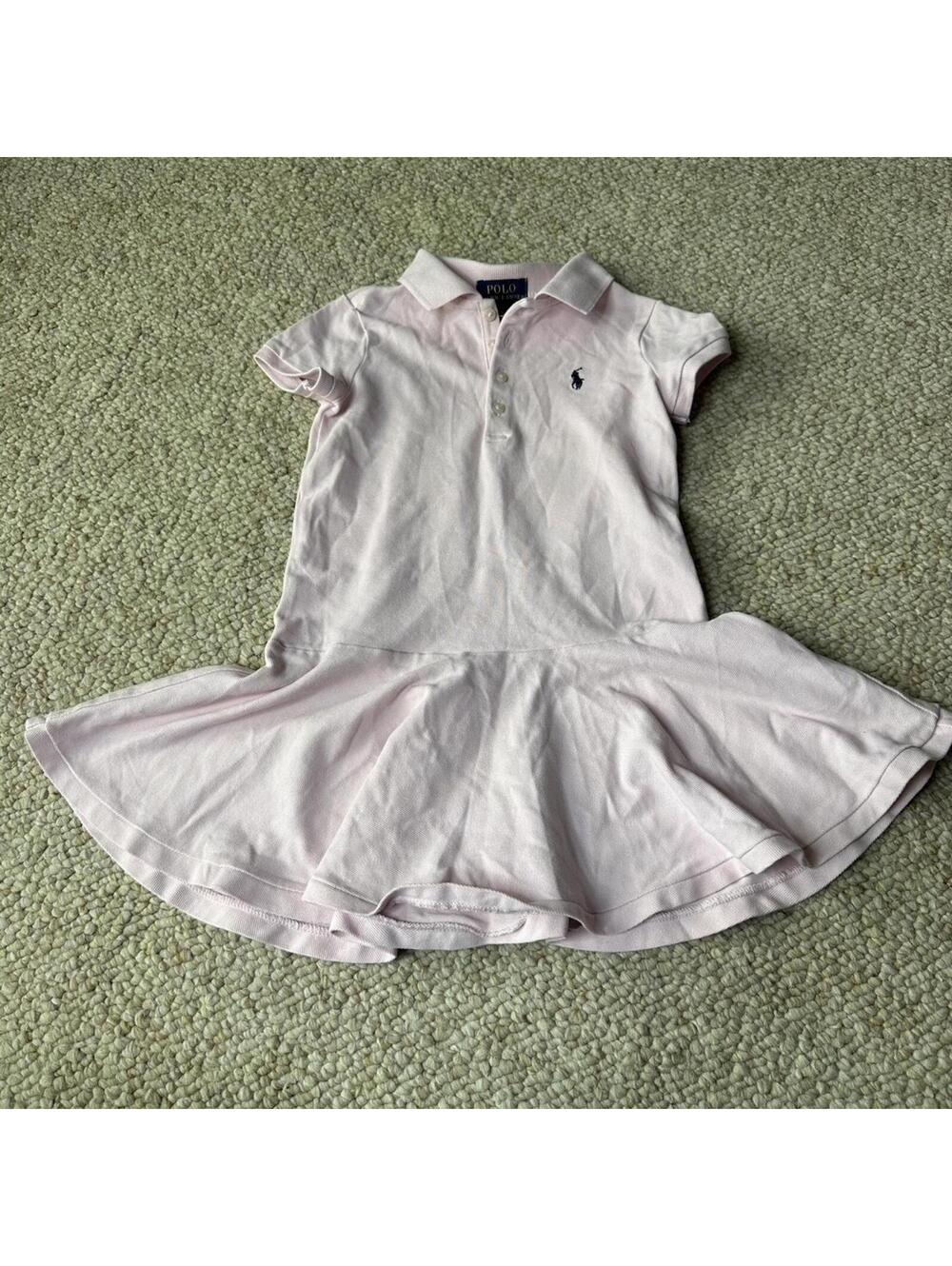 Kids baby pink polo ralph lauren dress